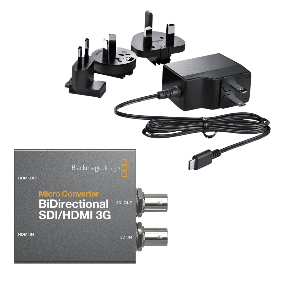 Convertidor Bidereccional 3G de HDMI SDI con Fuente de Poder Blackmagic Design  1