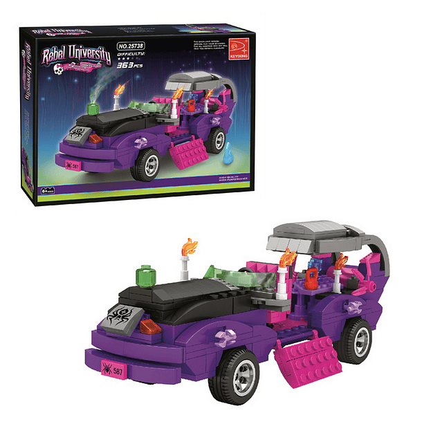 BLOQUES VEHICULO PINK 363 PCS.          