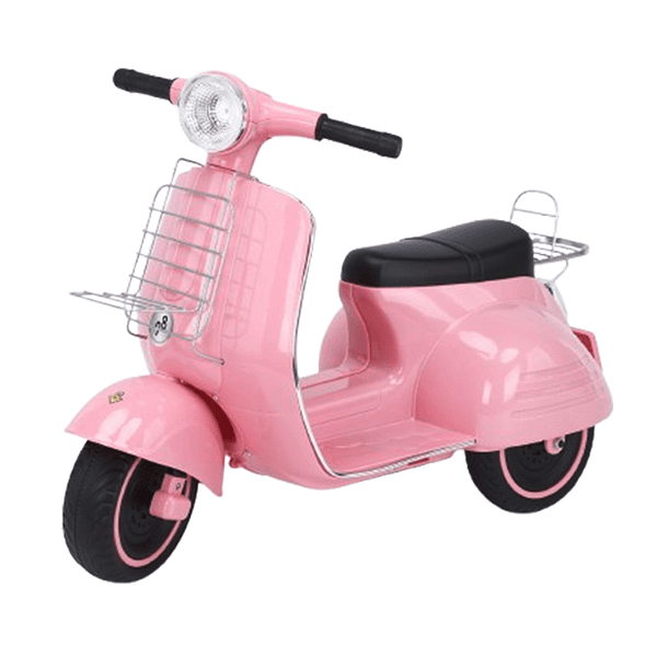 MOTO VESPA RECARGABLE PINK