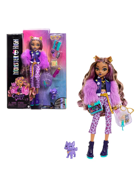 Monster High Muñeca Clawdeen Look