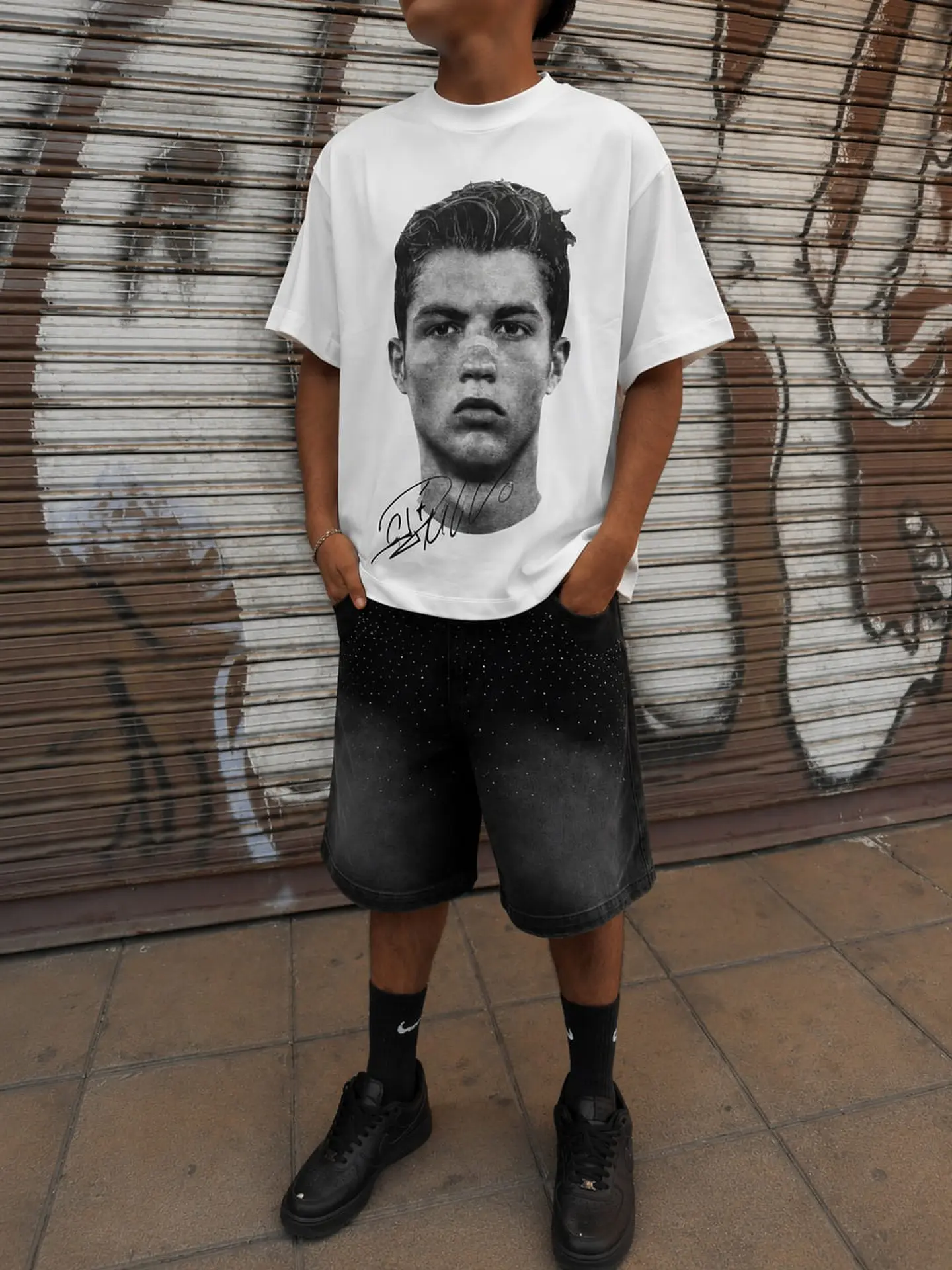 Polera White Cristiano Ronaldo NTF M 1