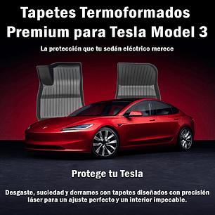 Set de Tapetes Termoformados para Tesla Model 3