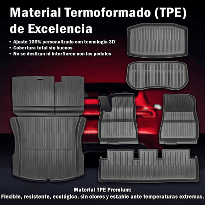 Set de Tapetes Termoformados para Tesla Model 3 3