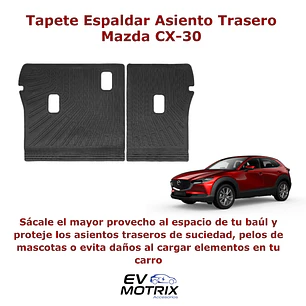 Tapete Termoformado Protector para Espaldar Asiento Trasero Mazda CX-30
