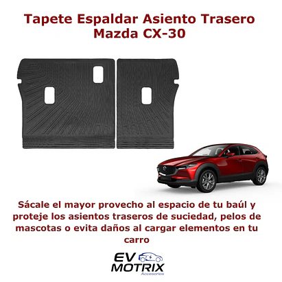 Tapete Termoformado Protector para Espaldar Asiento Trasero Mazda CX-30 2