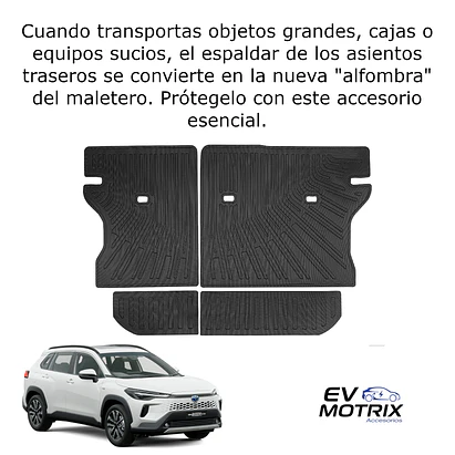 Tapete Termoformado Protector para Espaldar Asiento Trasero Toyota Corolla Cross 2