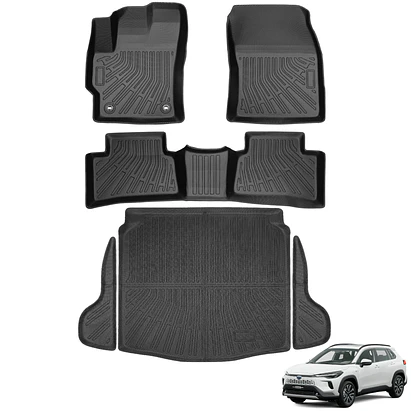 Kit de Tapetes Termoformados para Corolla Cross Pisos - Baúl 2