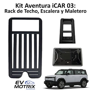 Kit Aventura iCAR 03: Rack de Techo - Escalera y Maletero