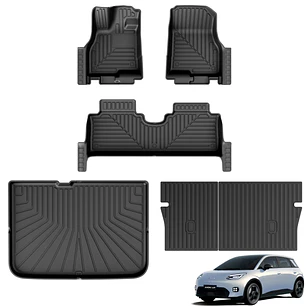Kit de Tapetes Termoformados 5D para Aion UT: Pisos - Baúl - Asiento Trasero