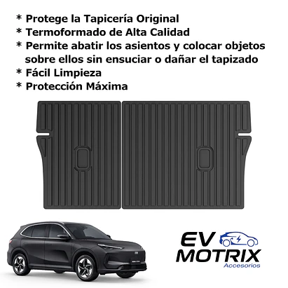 Kit de Tapetes Termoformados para Geely EX5: Pisos - Baúl - Asiento Trasero 5