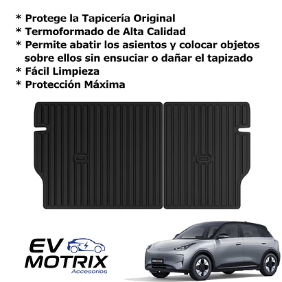 Kit de Tapetes Termoformados para Geely EX2: Pisos - Baúl - Asiento Trasero 5