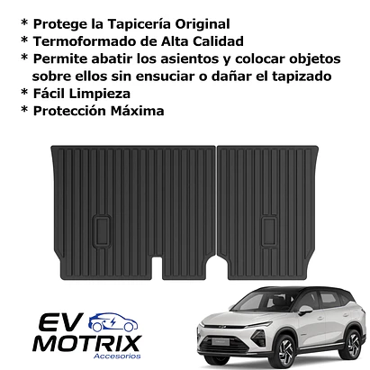 Tapete Termoformado Protector para Espaldar Asiento Trasero Captiva EV 2