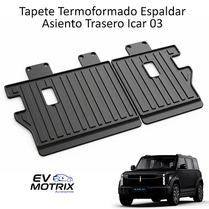 Tapete Termoformado Protector para Espaldar Asiento Trasero iCar 03 3