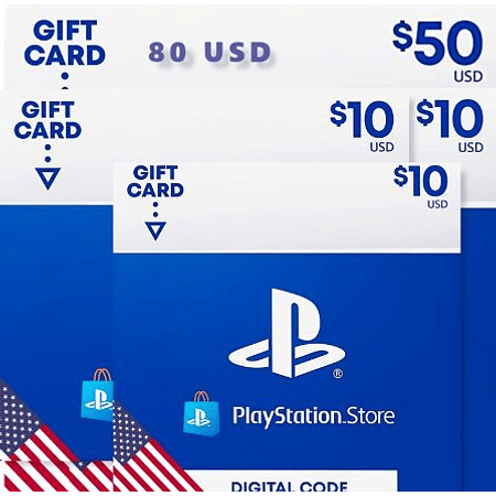 $80 Playstation Gift Card EEUU  