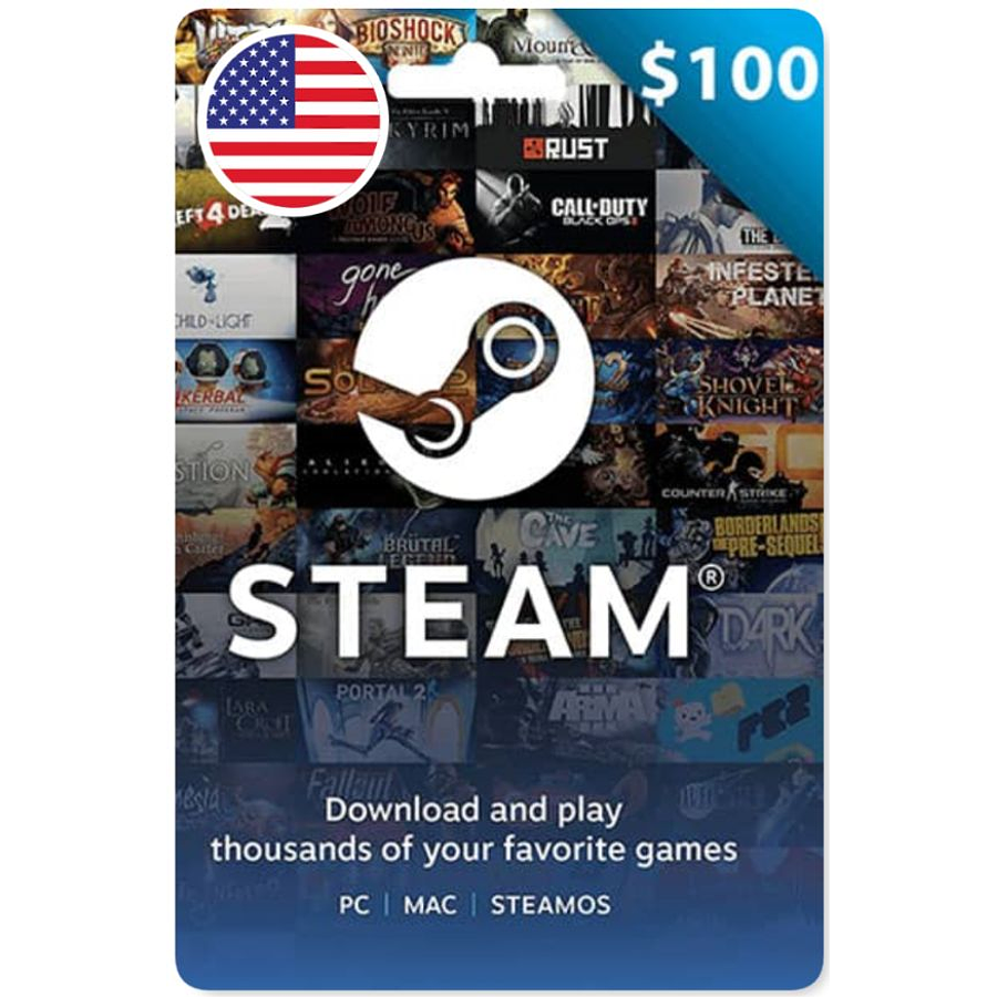 $100 Steam Wallet USA