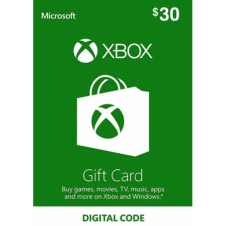 $30 USD USA XBOX Gift Card