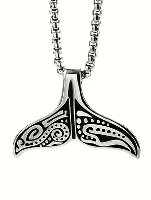 Colar com Pingente de Cauda de Baleia