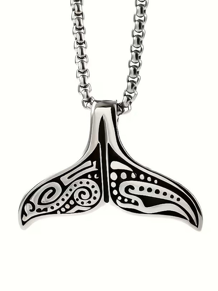 Colar com Pingente de Cauda de Baleia 1