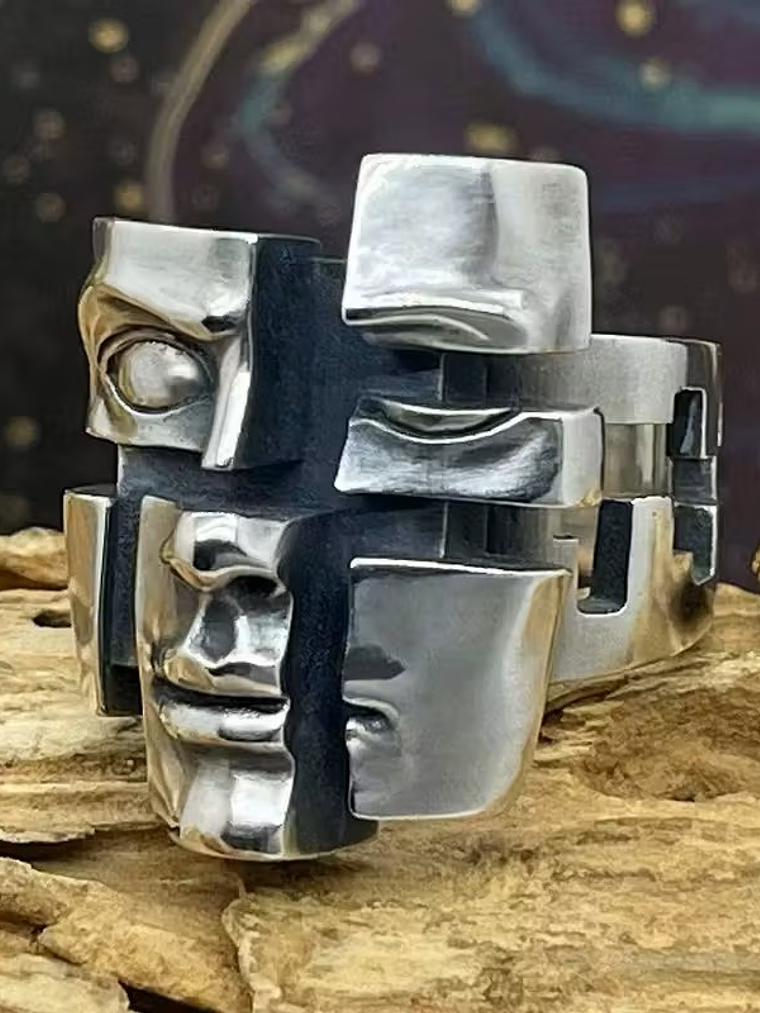 Anel Rosto Fragmentado  3