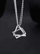 Colar Pingente Triângulo e Quadrado - Thumbnail 2