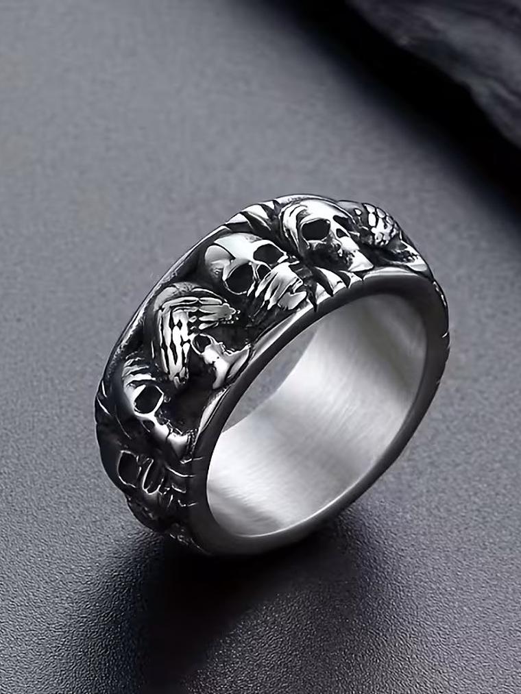Anel de Caveiras Sábias 4