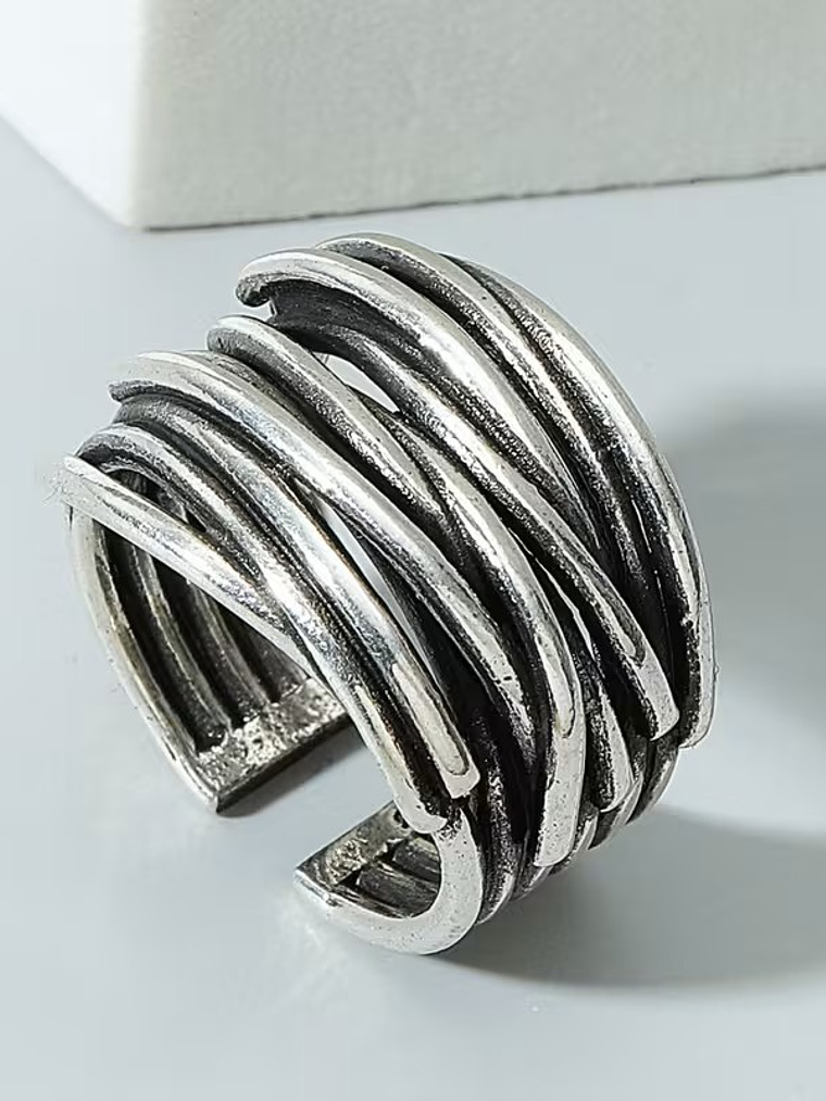 Anel Banda Trançado 3