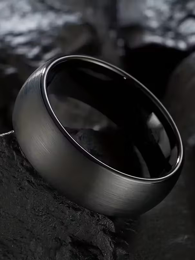 Anel Preto Mate 3
