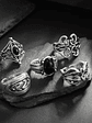 Conjunto de Anéis de Metal Vintage  - Thumbnail 2