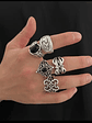 Conjunto de Anéis de Metal Vintage  - Thumbnail 4