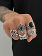 Conjunto de Anéis de Metal Vintage  - Thumbnail 5