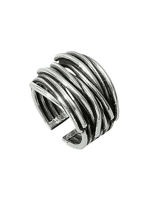 Anel Banda Trançado