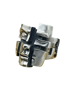 Anel Rosto Fragmentado 