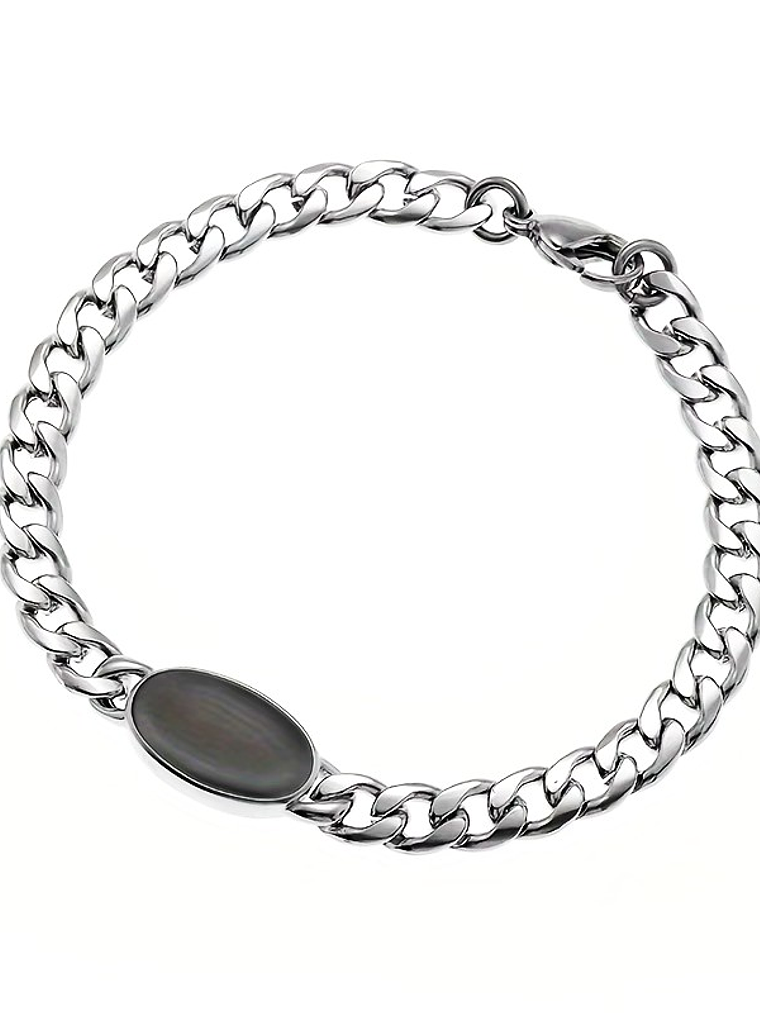 Pulseira Pedra Negra Oval  1