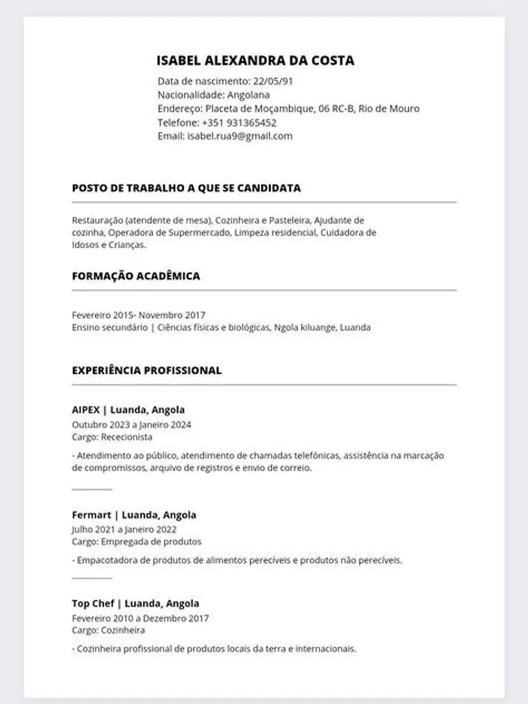 Elaboração, Revisão e Tradução de Currículo 7