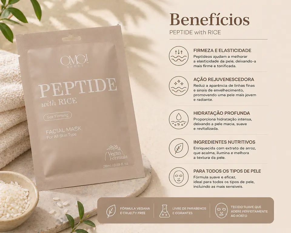 Máscara Facial Peptide Whit Rice 25 G medicube zero 1