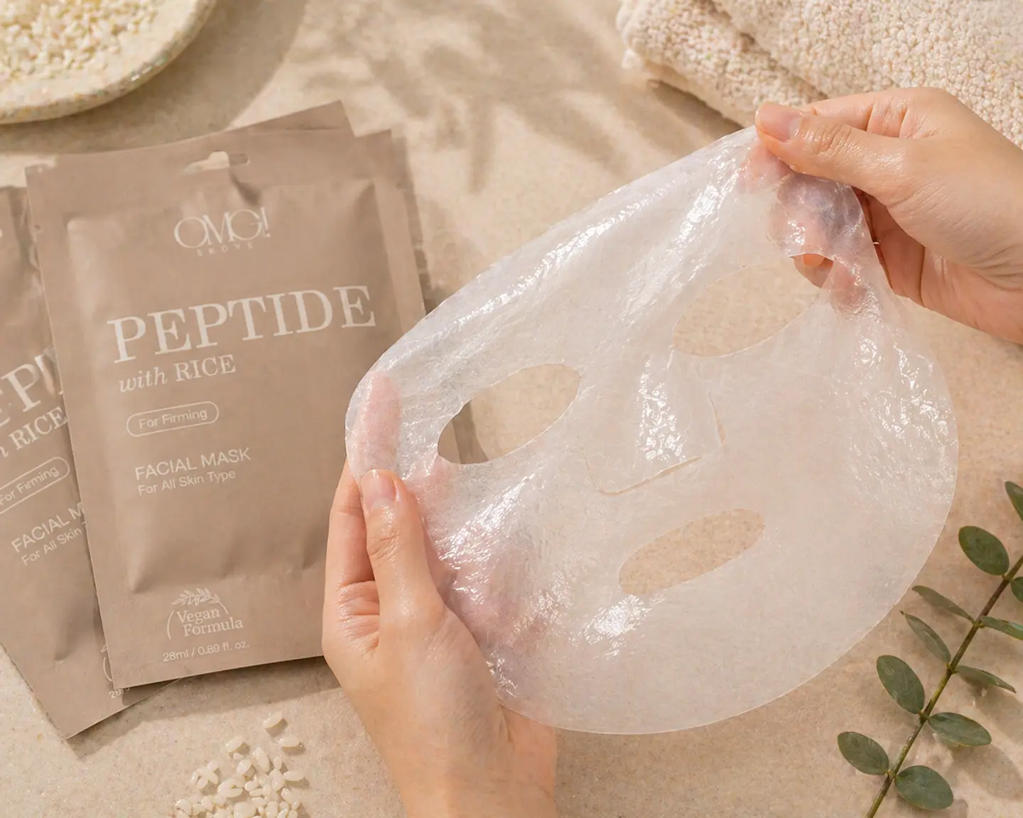 Máscara Facial Peptide Whit Rice 25 G medicube zero 3