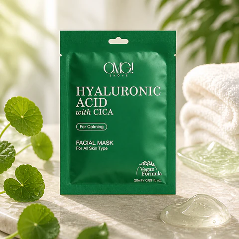 Máscara Facial Hyaluronic Acid 25G Care Coreano Todo Tipo de Pele