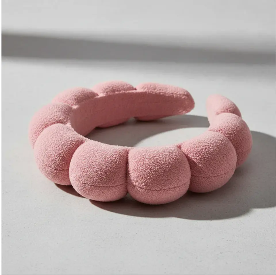 Tiara Nuvem Para Skincare Maquiagem Faixa De Cabelo e confortável (Rosa) 2