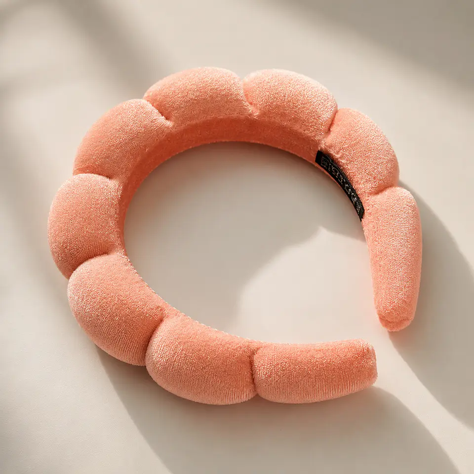 Tiara Nuvem Para Skincare Maquiagem Faixa De Cabelo e confortável (Rosa) 1