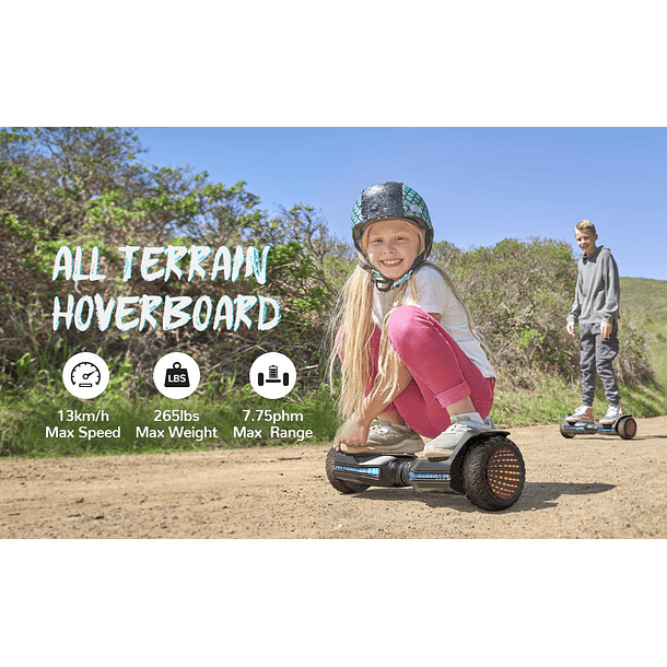 Hoverboard inteligente con Altavoz Bluetooth para niños, patinete