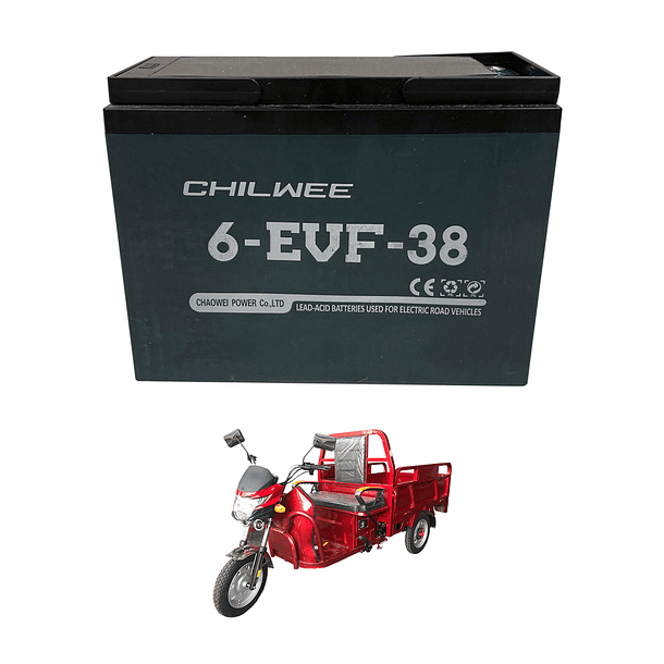 Pack X2 Baterías Triciclos Eléctricos 38Ah