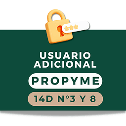 Usuario adicional ProPyme 14 D 3 y 8