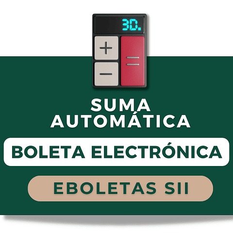 eBoletas SII Suma Masiva