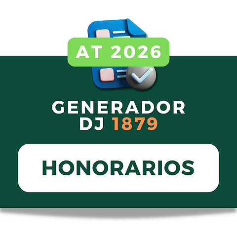 GENERADOR DJ 1879 - HONORARIOS -  AT2026 CON IA