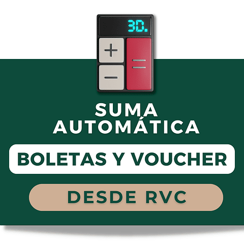 Boletas y Voucher desde RCV