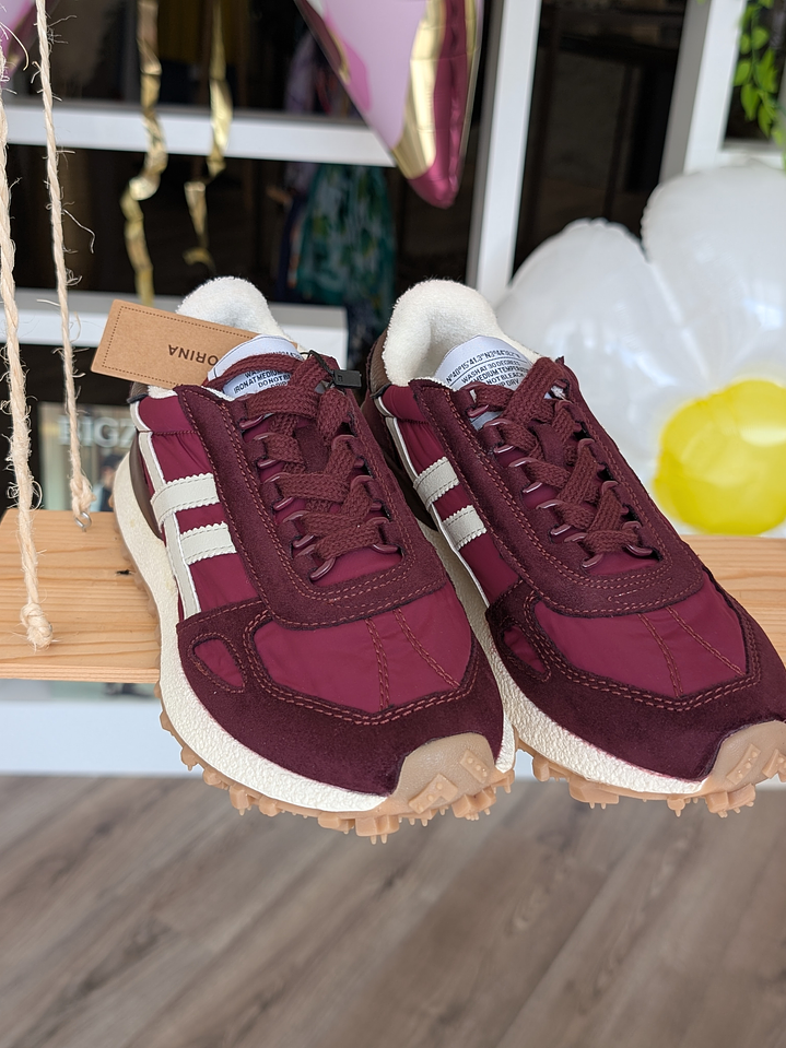 Sapatilhas Retro Burgundy 1
