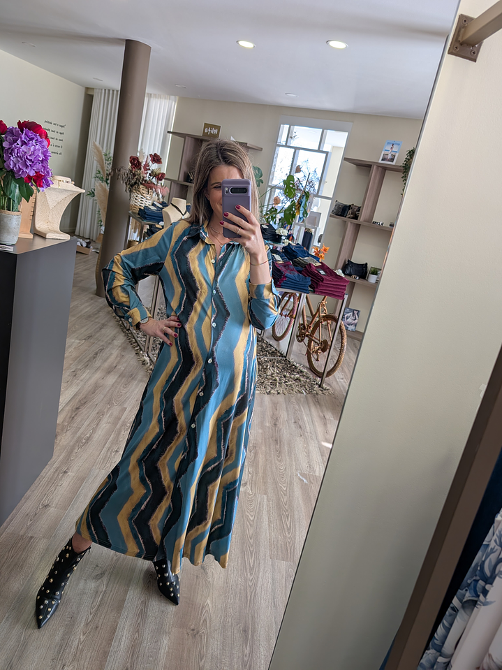 Vestido/ Camiseiro zig zag ( + estampas) 2