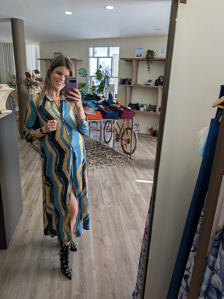 Vestido/ Camiseiro zig zag ( + estampas) 3