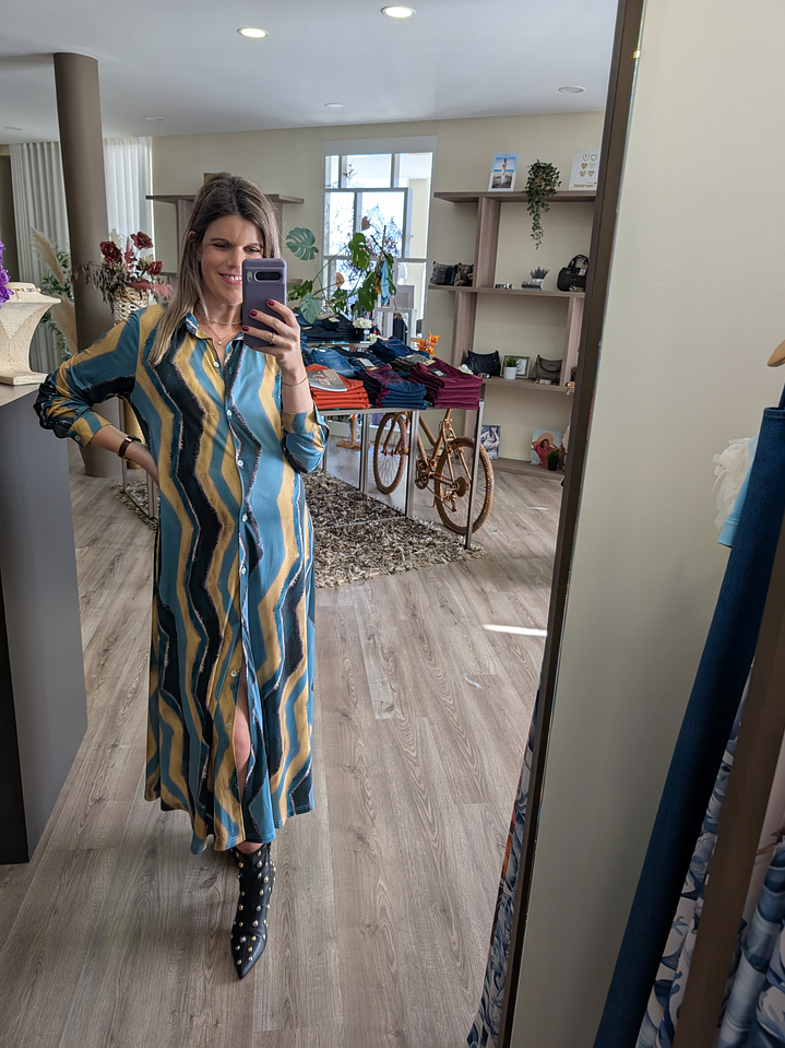 Vestido/ Camiseiro zig zag ( + estampas) 4