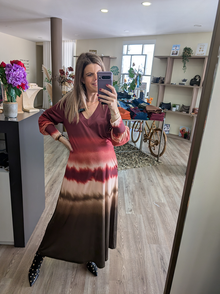 Vestido com faixa tie dye ( + estampas) 2